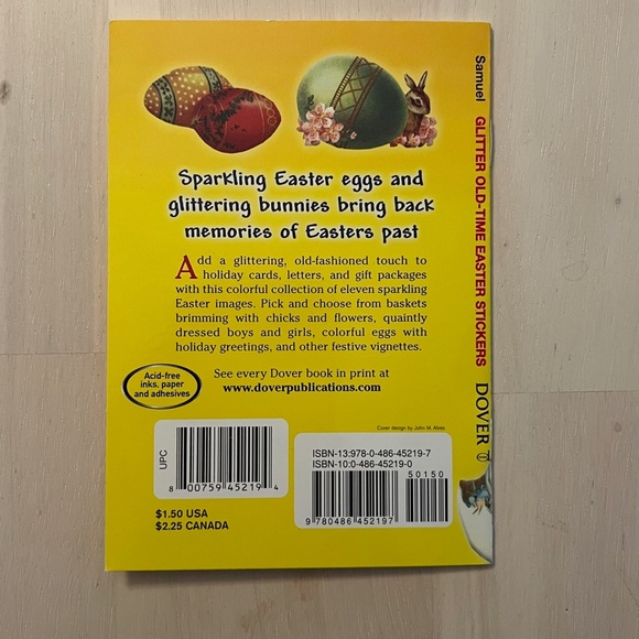 Vintage Sparkly Easter Stickers - Picture 2 of 4